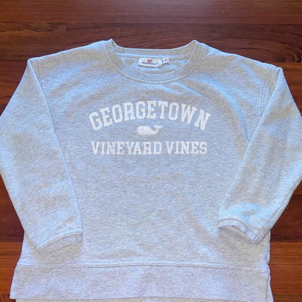 Vineyard Vines Georgetown Gray Crewneck Sweatshirt